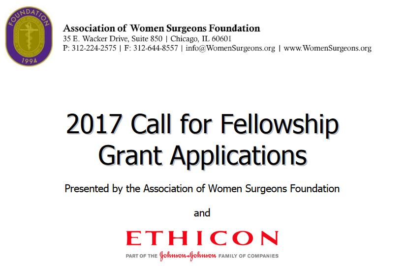 Apply Now for the 2017 AWSF/Ethicon Fellowship Grant - Association 