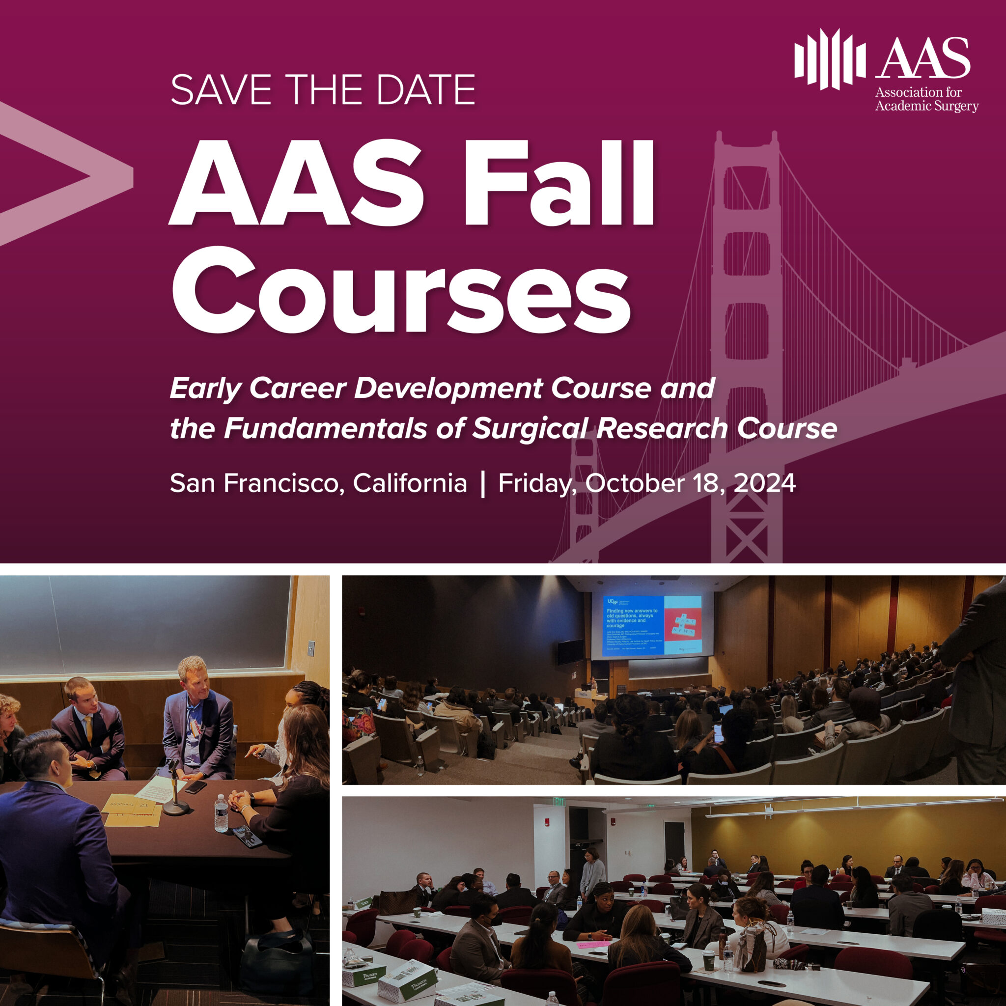 Fall Courses Association for Academic Surgery (AAS)
